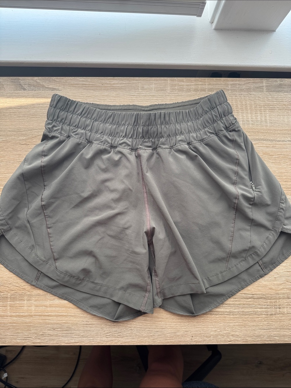 lululemon athletica Olive Gray Women's Athletic Shorts 5”